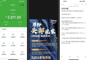 外面收费980全新男粉变现项目,竞争小,利润高,多种方式变现,独家技术-学习资源社