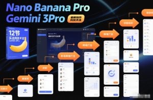 Nano Banana Pro Gemini 3Pro，最新创作实战课，12节实战向技术流，职场降维打击-学习资源社