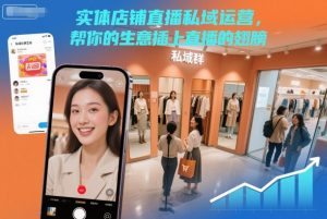 实体店铺直播私域运营，帮你的生意插上直播的翅膀-学习资源社